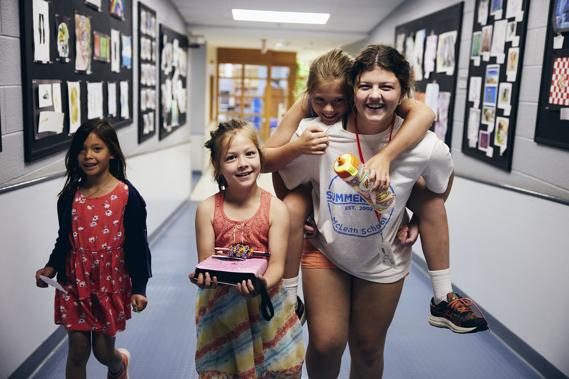 A group of happy students.